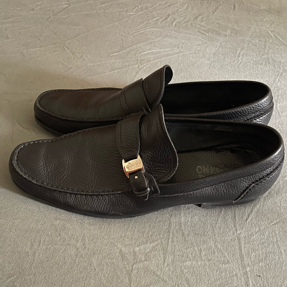 Salvatore Ferragamo Mens Dress Shoes Slip On Loafers